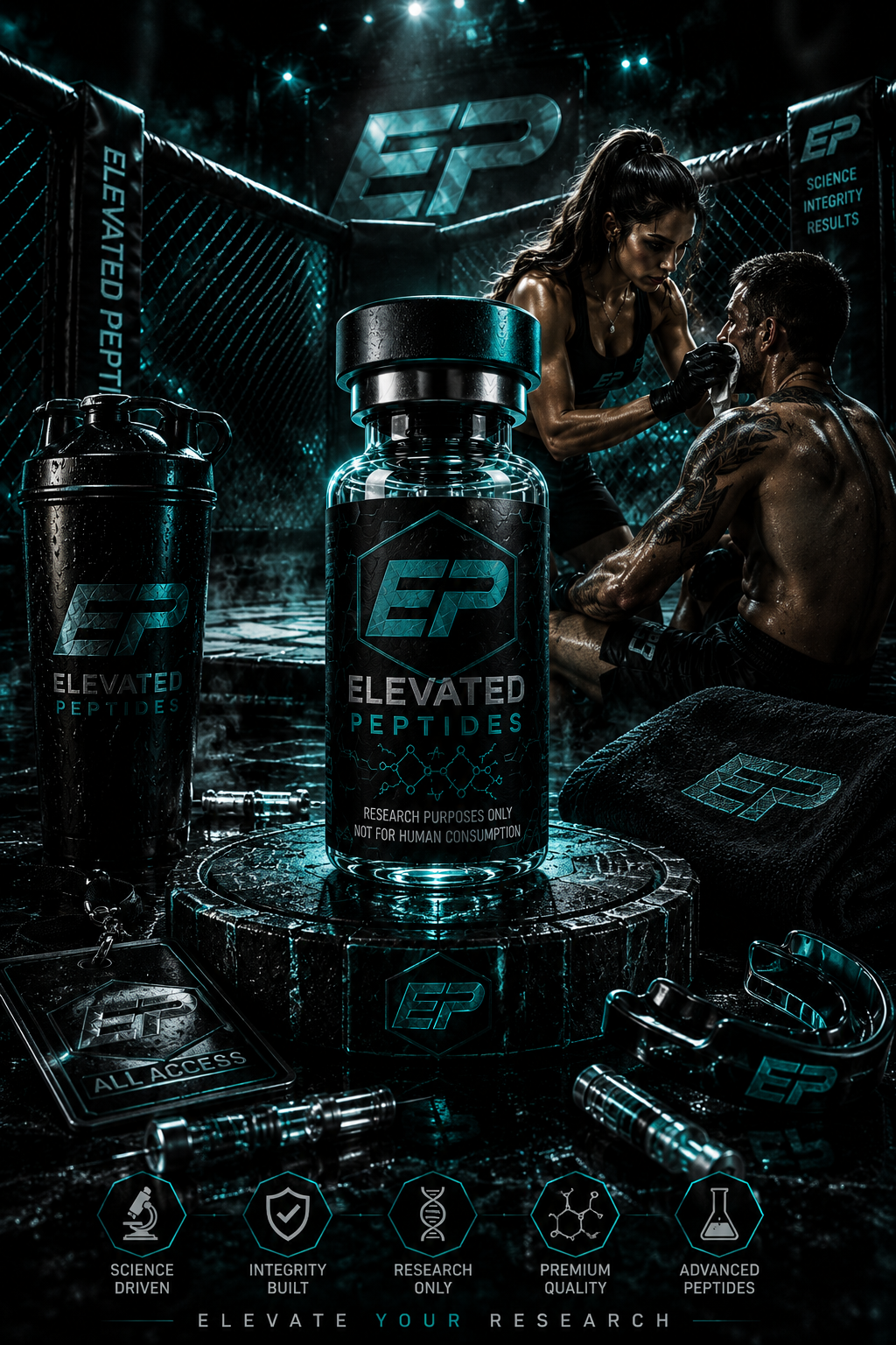 Elevated Peptides research vial